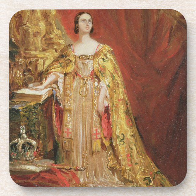 Dessous-de-verre La Reine Victoria (1819-1901) prenant le (Devant)