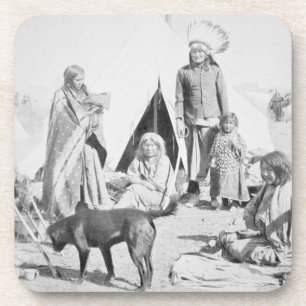 Dessous-de-verre La réservation de Sioux au pin Ridge, le Dakota du