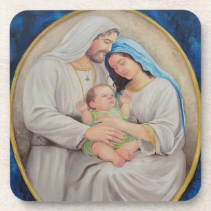 Dessous-de-verre La Sainte Famille : Portrait de l'Amour Divin