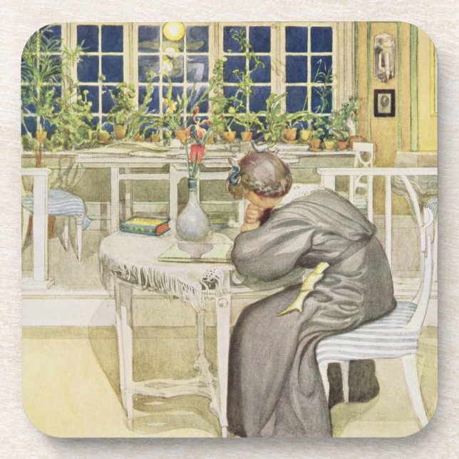 Dessous-de-verre La soirée avant le voyage vers l'Angleterre - (Devant)