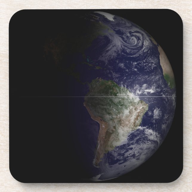 Dessous-de-verre La Terre À Son Équinoxe. (Devant)