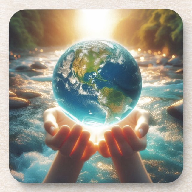 DESSOUS-DE-VERRE LA TERRE EST DANS NOS MAINS (Devant)