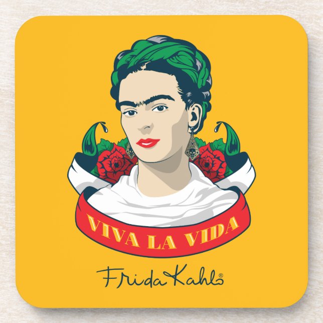 Dessous-de-verre La Vida de vivats de Frida Kahlo | (Devant)
