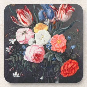 Dessous-de-verre La vie T32511 toujours des fleurs dans un vase,