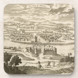 Dessous-de-verre La ville du Mexique, 1723 (gravure)