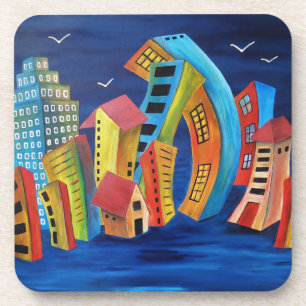 Dessous-de-verre La ville flottante