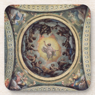 Dessous-de-verre La vision de St John sur Patmos, 1520-23 (fresque)