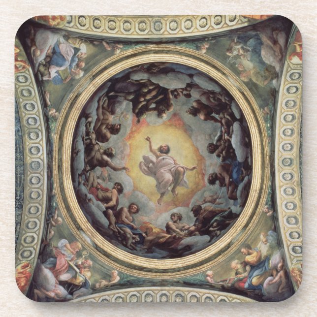 Dessous-de-verre La vision de St John sur Patmos, 1520-23 (fresque) (Devant)