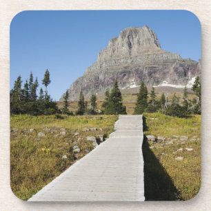 Dessous-de-verre La voie à la vue du lac caché