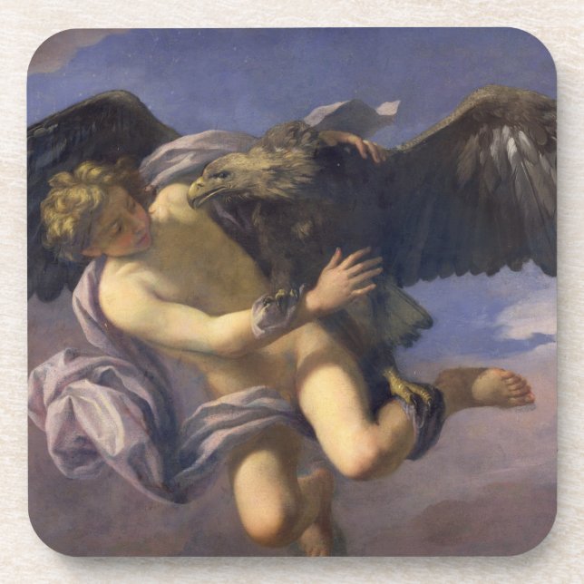 Dessous-de-verre L'abduction de Ganymede, 1700 (huile sur la toile) (Devant)