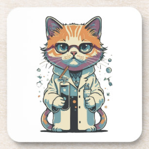 Dessous-de-verre Laboratoire de chat ciblé