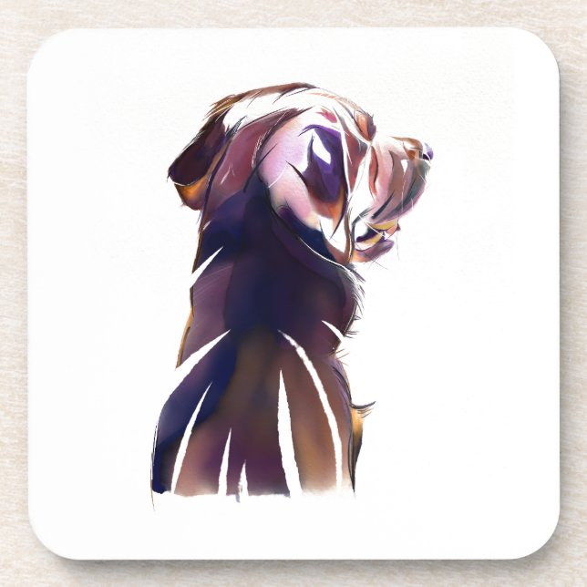 Dessous de verre Labrador Retriever – Cadeau pour  (Devant)