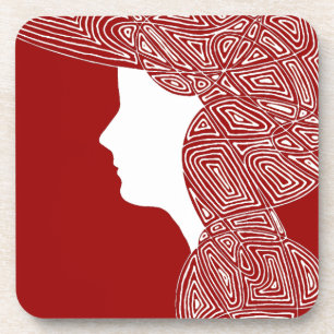 Dessous-de-verre Lady Red