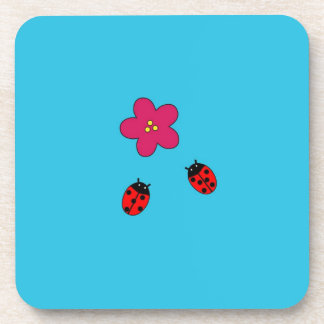 Dessous de verre Ladybugs (en plastique dur)