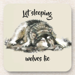 Dessous-de-verre Laisser Dormir Les Loups Mentionner La Citation Du