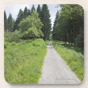 Dessous-de-verre L'Allemagne, Thuringe, chemin dans la forêt