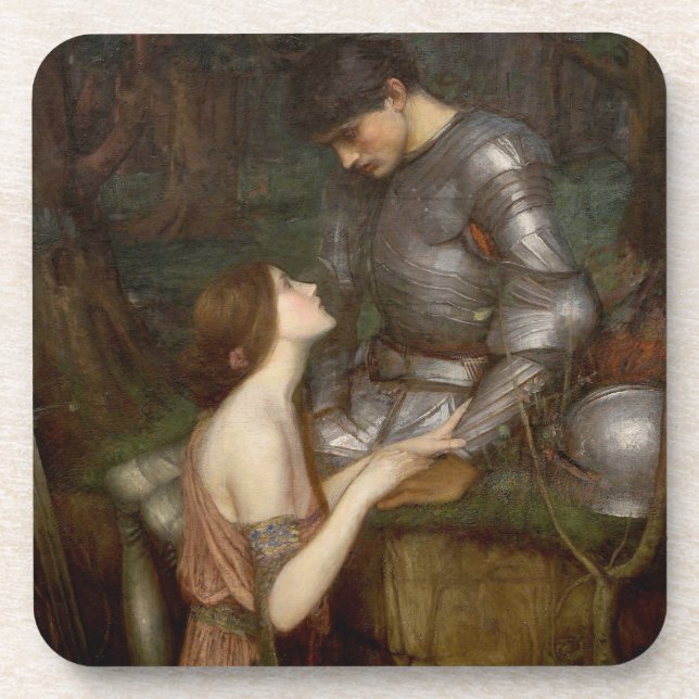 Dessous-de-verre Lamia et le soldat par John William Waterhouse (Devant)