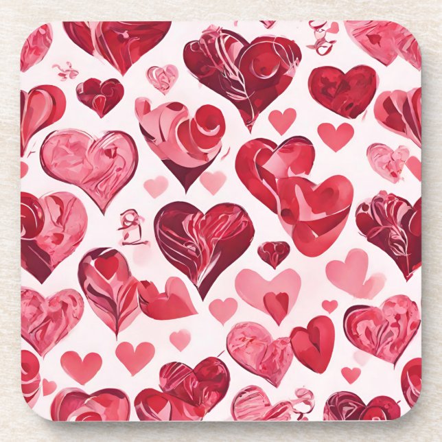 Dessous-de-verre L'amour est dans le design Air- coeur (Devant)