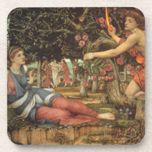 Dessous-de-verre L'Amour et la Jeune Fille par John Stanhope