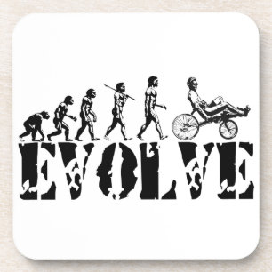 Dessous-de-verre L'amusement couché d'évolution de bicyclette