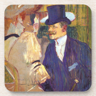 Dessous-de-verre L'Anglais par Toulouse Lautrec, Art Vintage