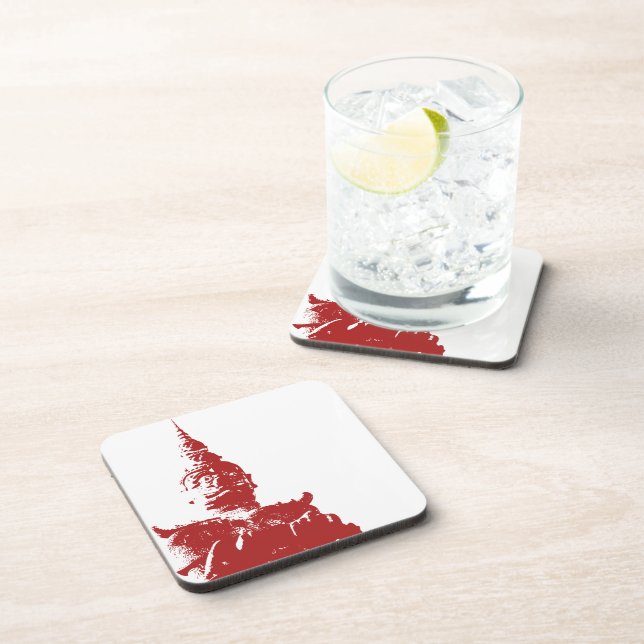 Dessous-de-verre Lao Giant Guardian .. Parc du Bouddha, Vientiane,  (Côté Droit)