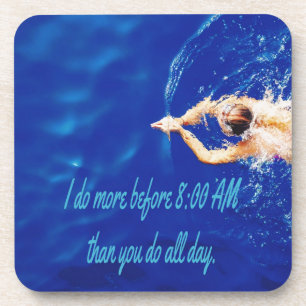 Dessous-de-verre Lap Swim Team Motivational Inspiration