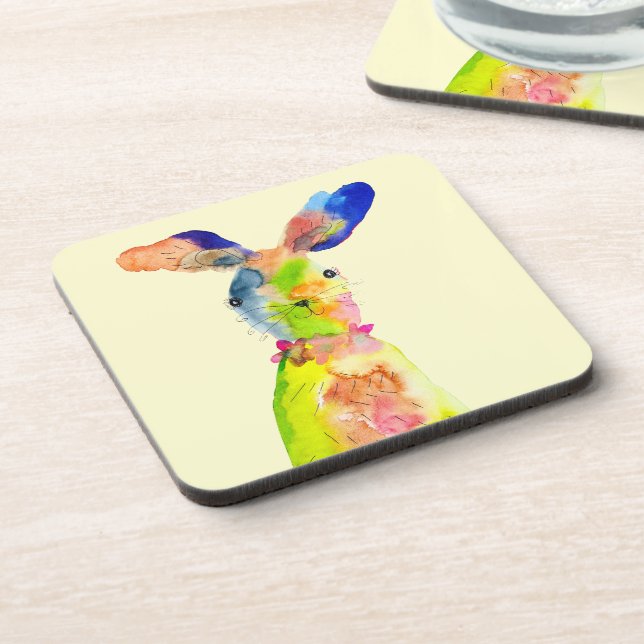 Dessous-de-verre Lapin de Pâques mignon  (Côté gauche)