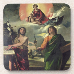 Dessous-de-verre L'apparition de la Vierge au Th de John de saints