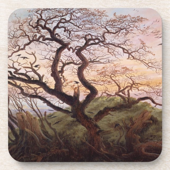 Dessous-de-verre L'arbre des corneilles, 1822 (Devant)