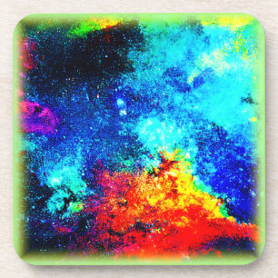 Dessous-de-verre L'arc-en-ciel des couleurs de Nebulae. Commandez d