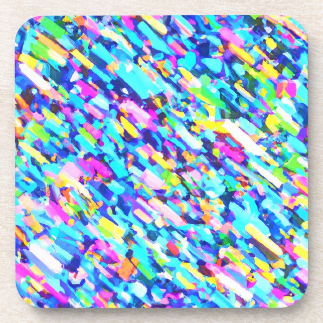 Dessous-de-verre L'art Abstrait en arc-en-ciel (Devant)
