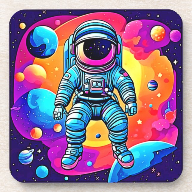 Dessous-de-verre L'art de la caricature spatiale : les astronautes  (Devant)