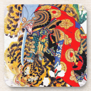 Dessous-de-verre L'art du tigre de combat du légendaire Samuraï au 