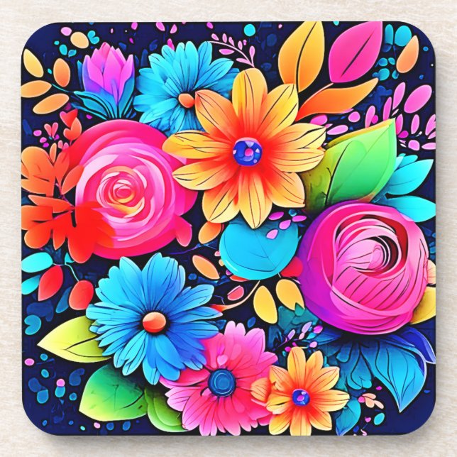 Dessous-de-verre L'art floral animé (Devant)