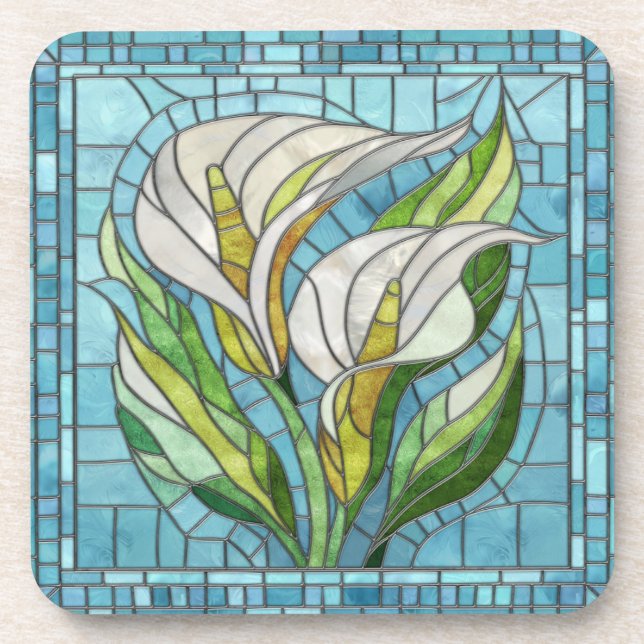 Dessous-de-verre L'art mosaïque de Calla Lily (Devant)