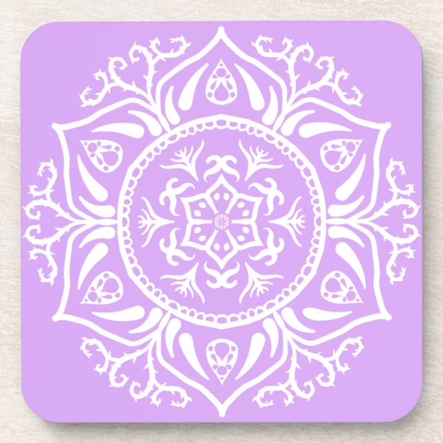 Dessous-de-verre Lavender Mandala (Devant)