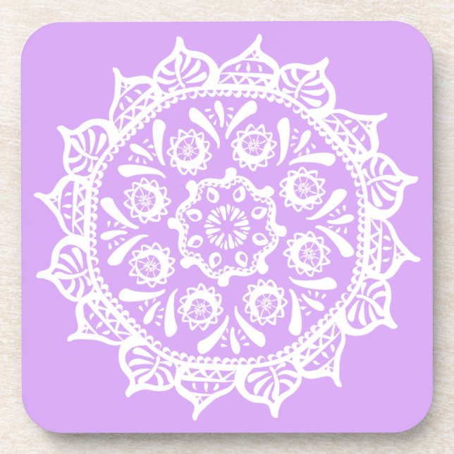Dessous-de-verre Lavender Mandala (Devant)
