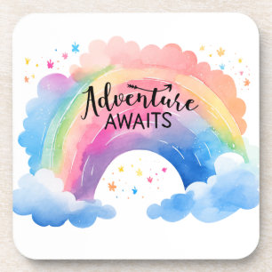 Dessous-de-verre L'aventure Attend Arc-en-ciel
