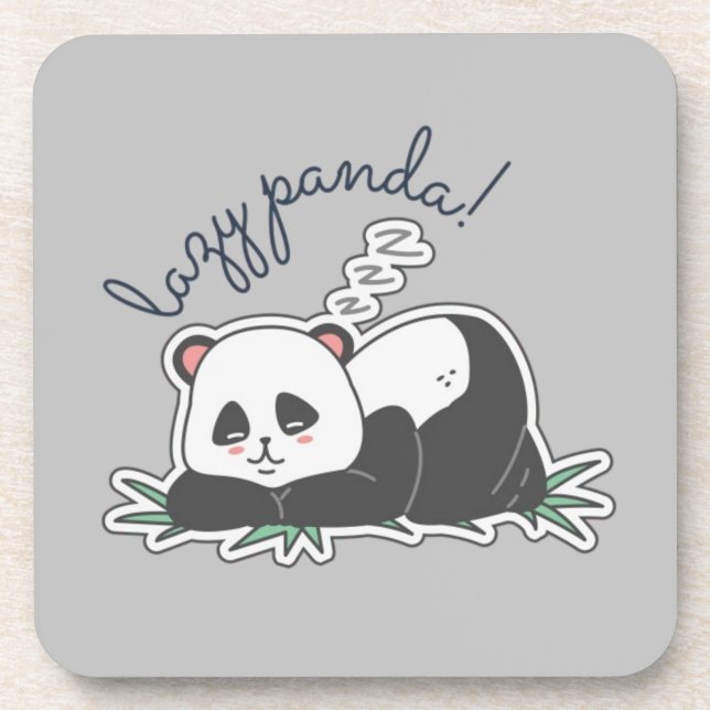 Dessous-de-verre Lazy Panda (Devant)