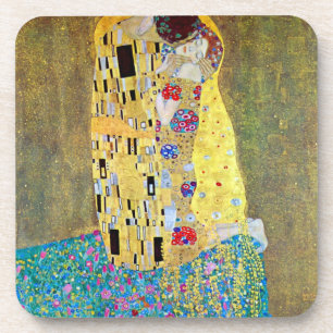 Dessous-de-verre Le baiser de Gustav Klimt, Art Nouveau Vintage