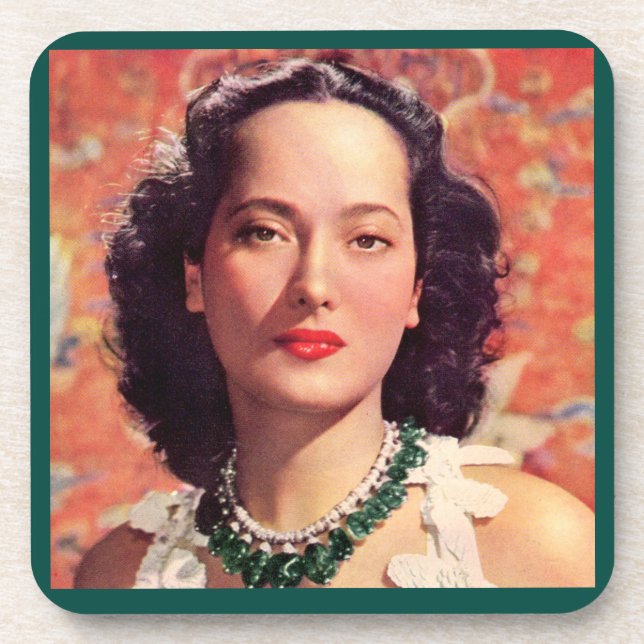 Dessous-de-verre le beau Merle Oberon (Devant)