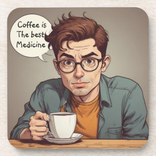 Dessous-de-verre Le café est le meilleur médicament