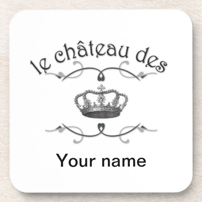 Dessous-de-verre le château des VOS NOM v.2 (Devant)