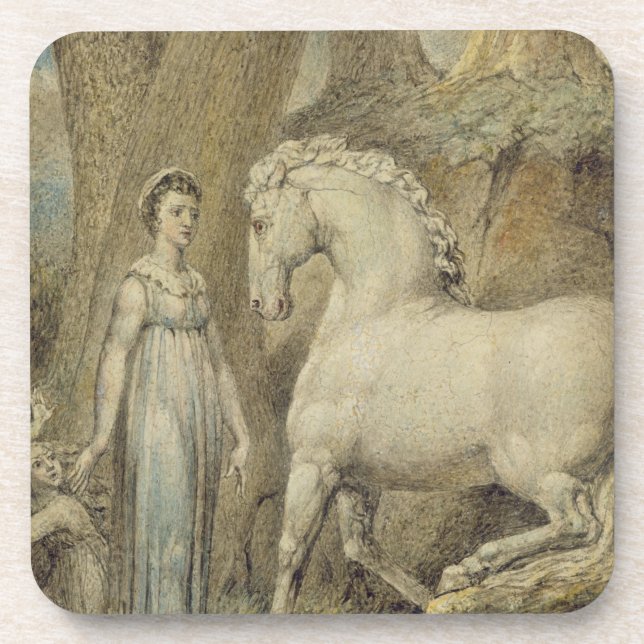 Dessous-de-verre Le cheval, des "ballades de William Hayley", (Devant)