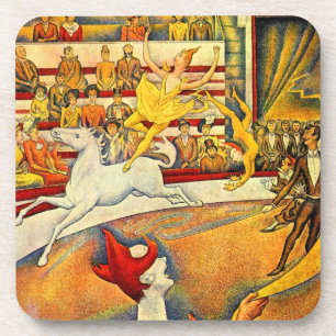 Dessous-de-verre Le Cirque par Georges Seurat, Vintage Fine Art