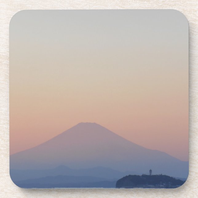 Dessous-de-verre Le coucher de soleil du Mont Fuji (Devant)
