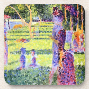 Dessous-de-verre Le couple de Georges Seurat, Pointillisme Vintage
