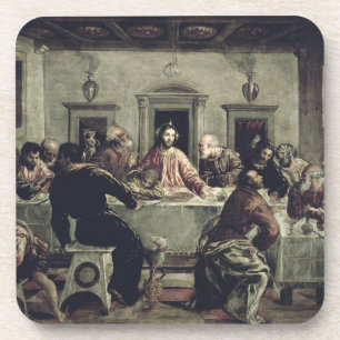 Dessous-de-verre Le dernier dîner (huile sur la toile) 2