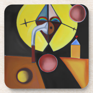 Dessous-de-verre Le docteur de la peste - Peinture à l'huile